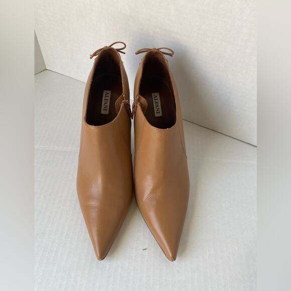 Alfani Women Leather Ankle Boots Bamboo Color 9.5M - Picture 10 of 12
